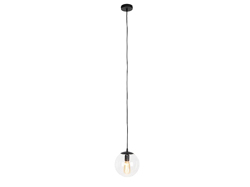 Suspension moderne transparente 20 cm - Pallon