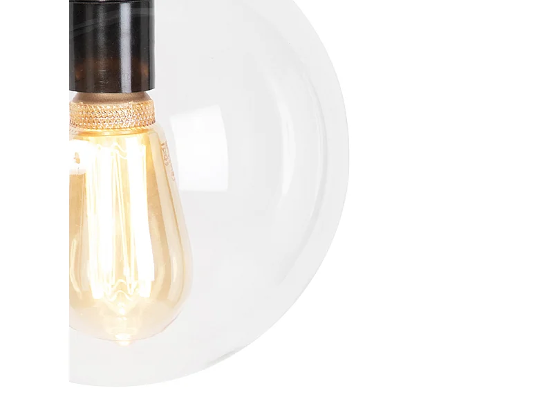 Suspension moderne transparente 20 cm - Pallon