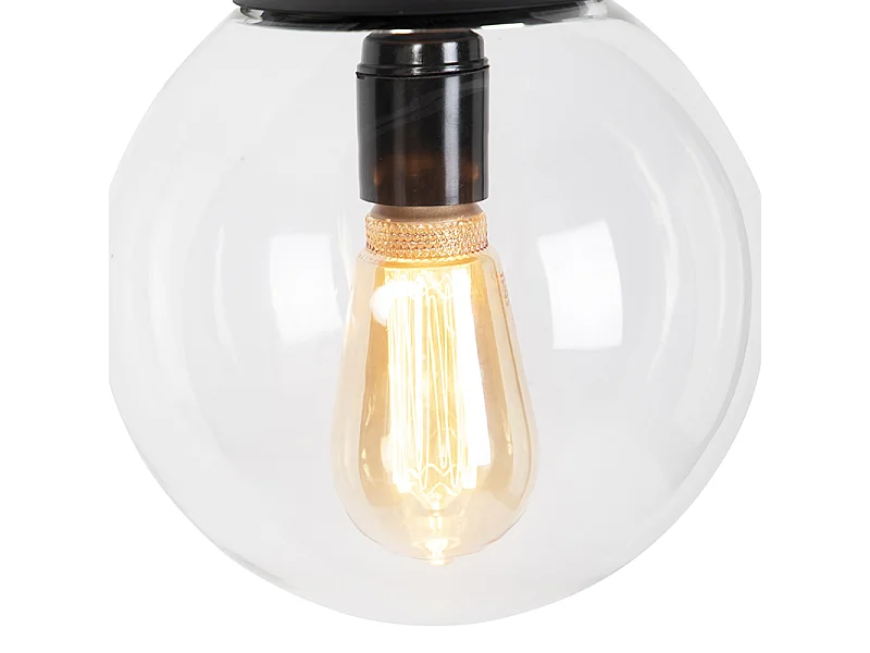 Suspension moderne transparente 20 cm - Pallon