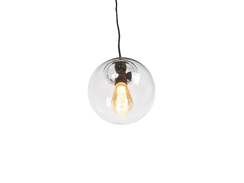 Suspension moderne transparente 20 cm - Pallon