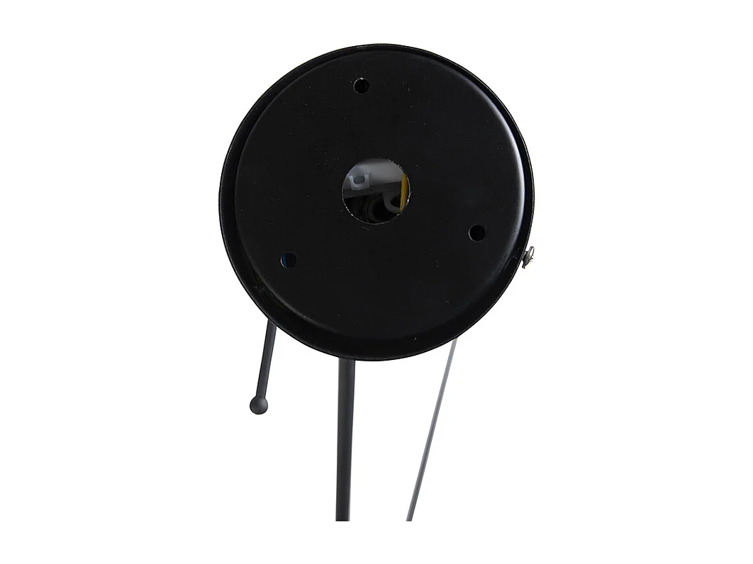 Suspension noire avec abat-jour plissé 35 cm crème - Blitz