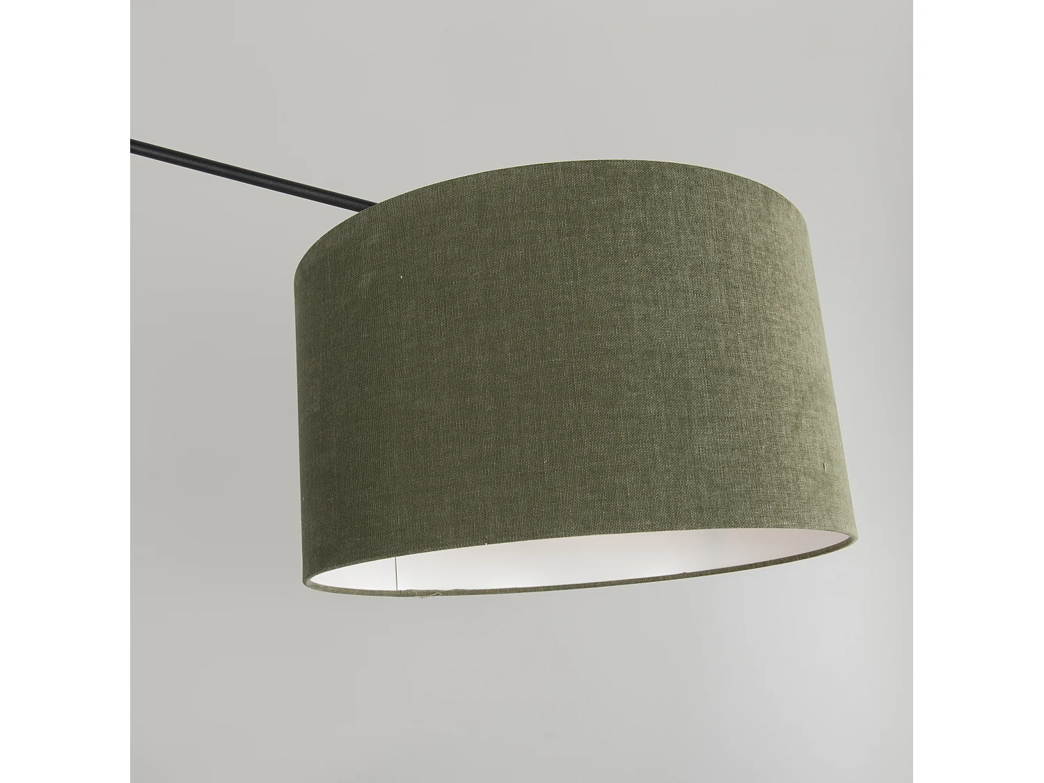 Lampe suspendue noir avec abat-jour 35 cm vert réglable - Blitz II