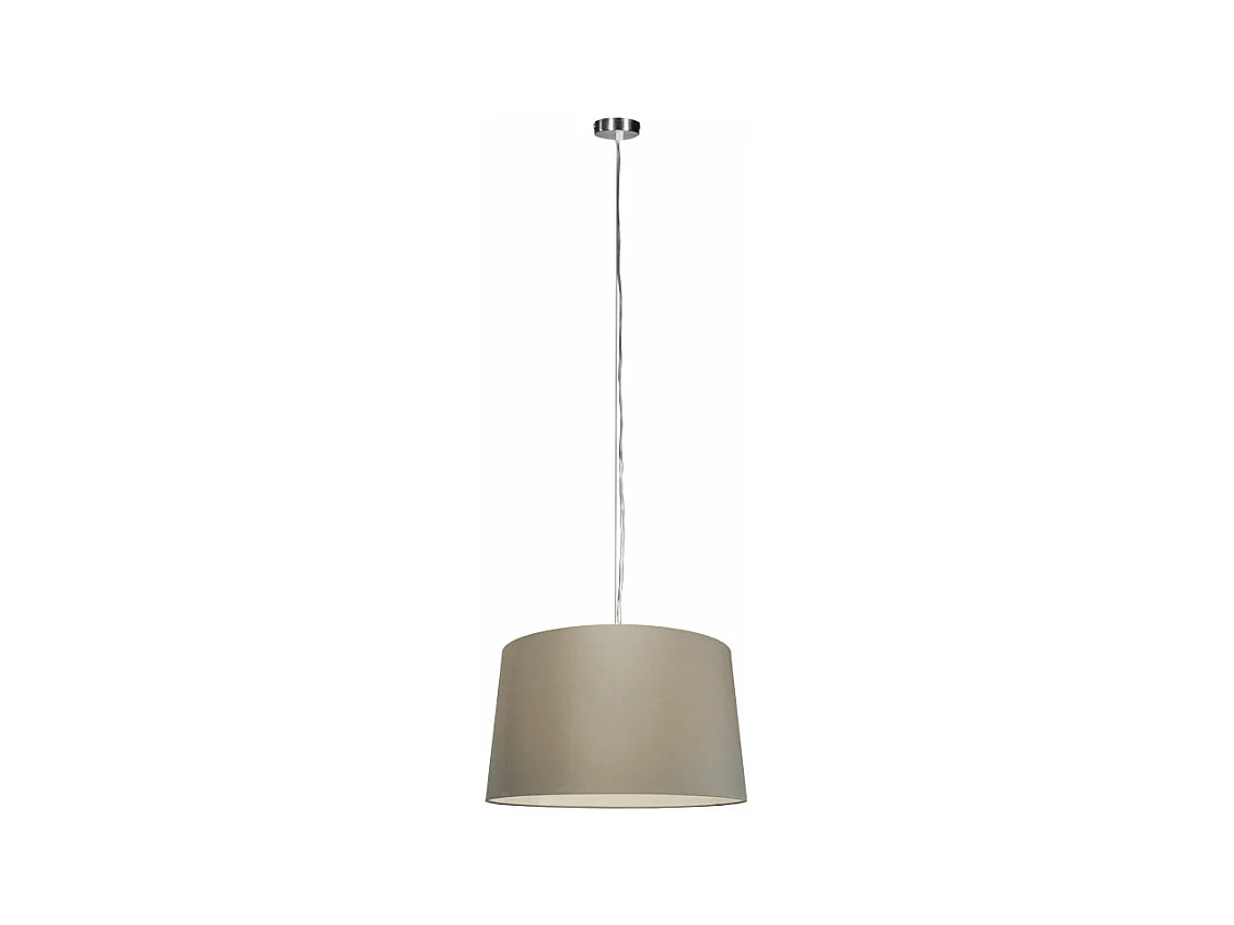 Lampe à suspension moderne en acier avec abat-jour 45 cm taupe - Cappo 1