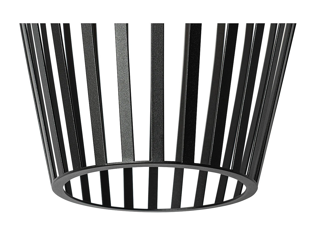 Suspension design noire avec opale IP44 - Angela