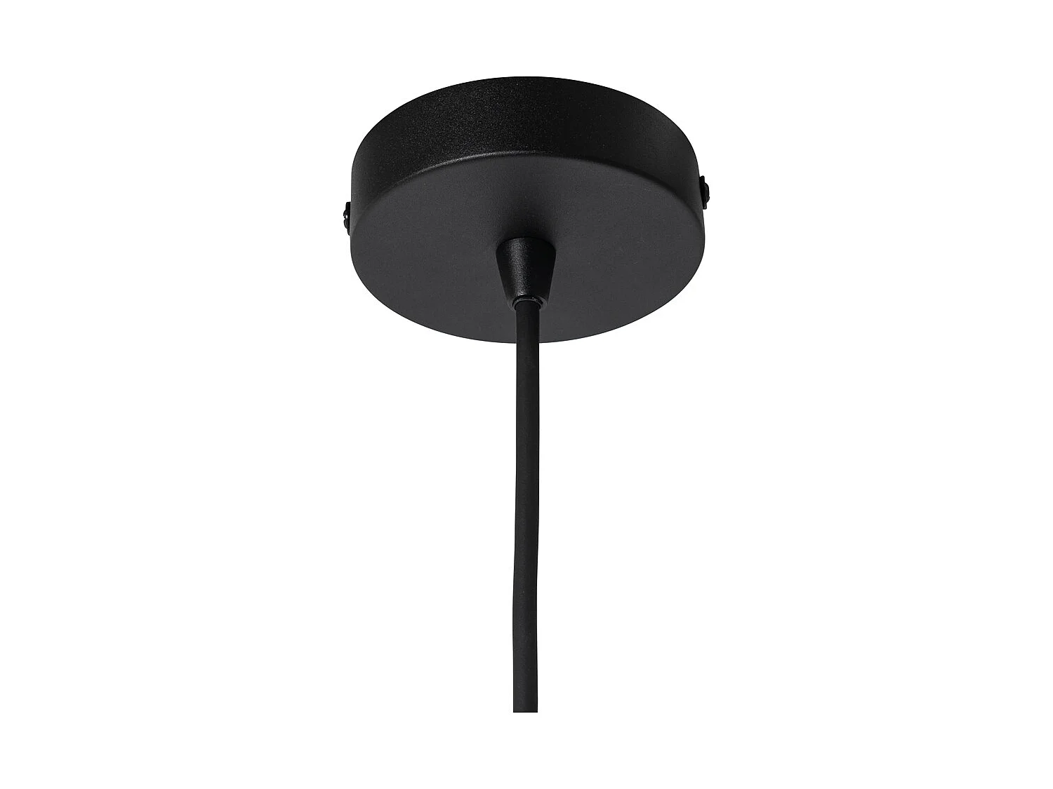 Suspension design noire avec opale IP44 - Angela