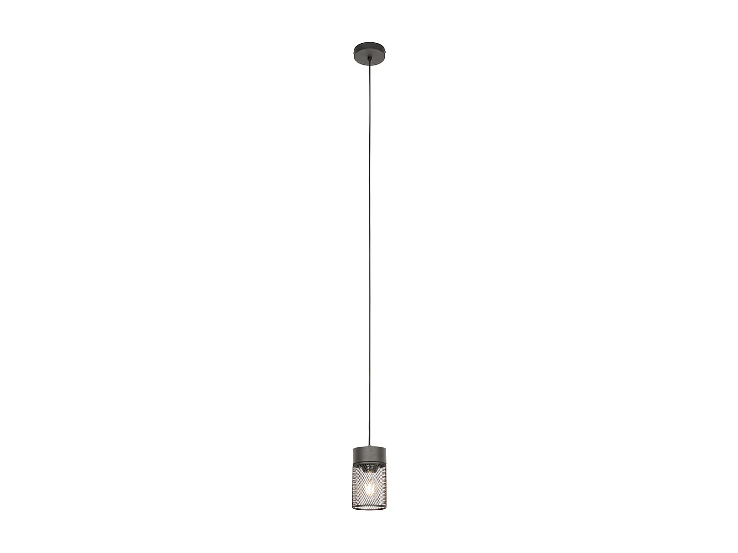 Suspension industrielle noire - Jim