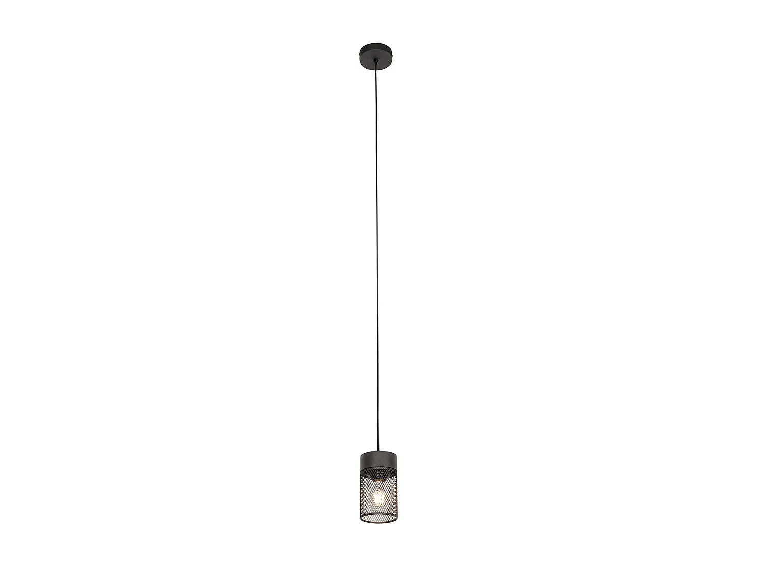 Suspension industrielle noire - Jim