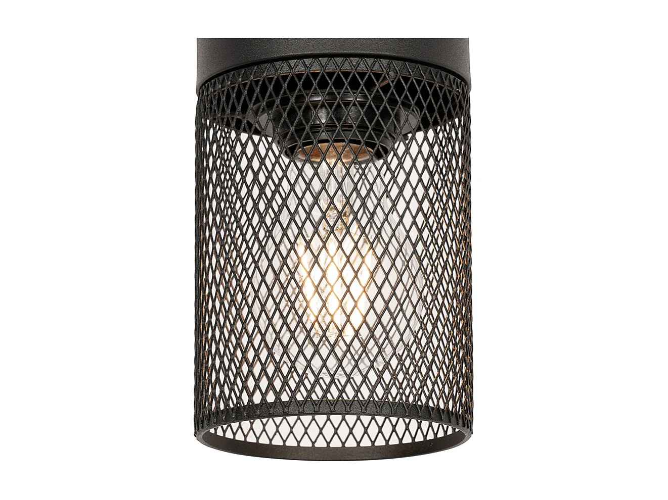 Suspension industrielle noire - Jim