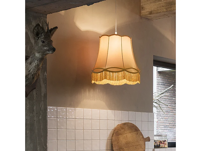 Lampe suspendue rétro or 45 cm - Granny