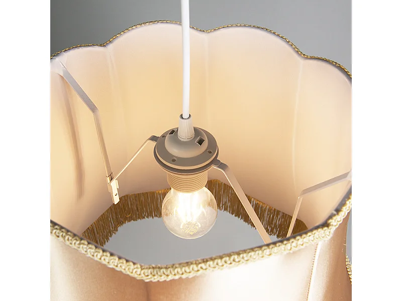 Suspension rétro dorée 45 cm - Granny