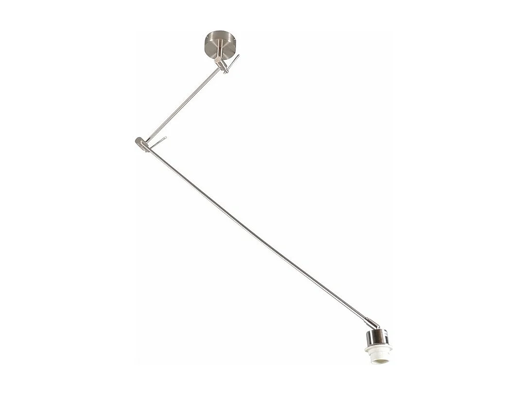 Lampe à suspension en acier sans abat-jour réglable - Blitz I