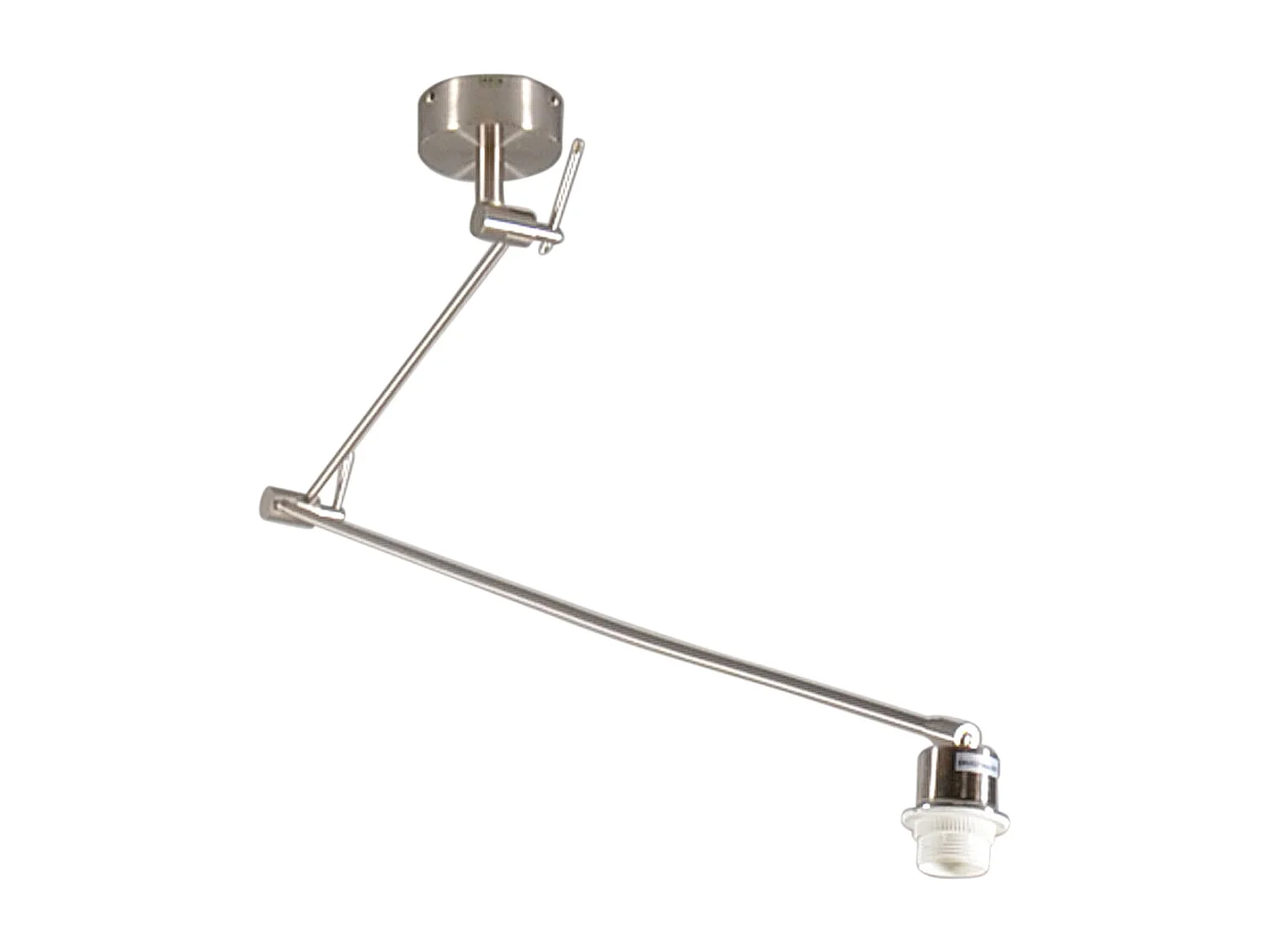 Lampe à suspension en acier sans abat-jour réglable - Blitz I