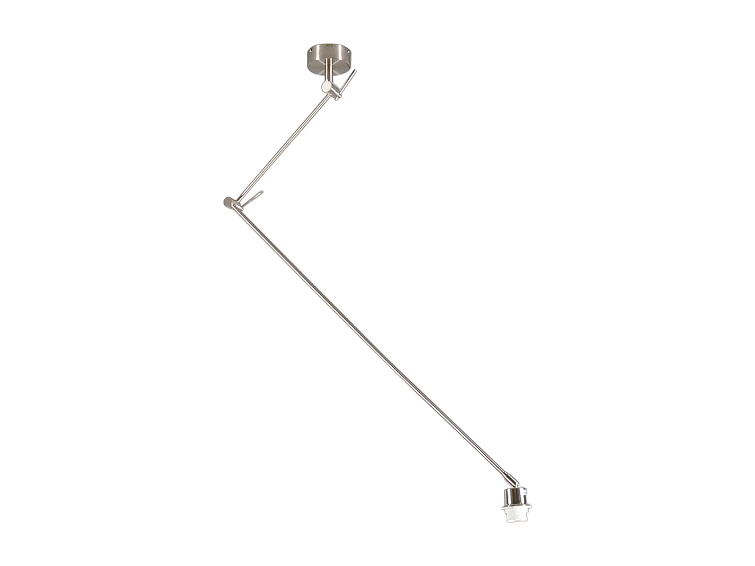Lampe à suspension en acier sans abat-jour réglable - Blitz I