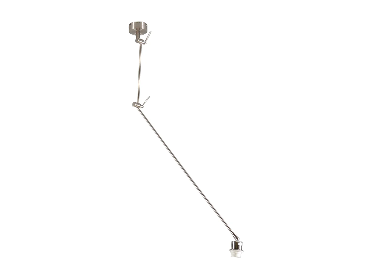 Lampe à suspension en acier sans abat-jour réglable - Blitz I
