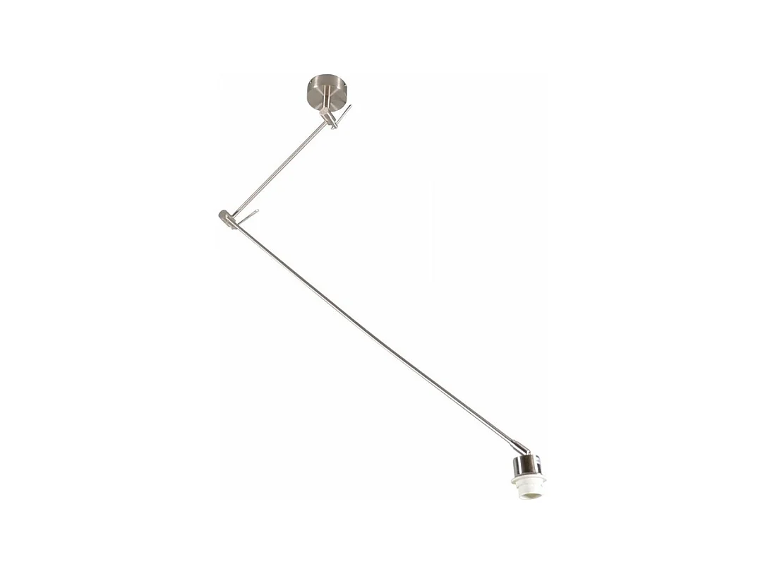 Lampe à suspension en acier sans abat-jour réglable - Blitz I