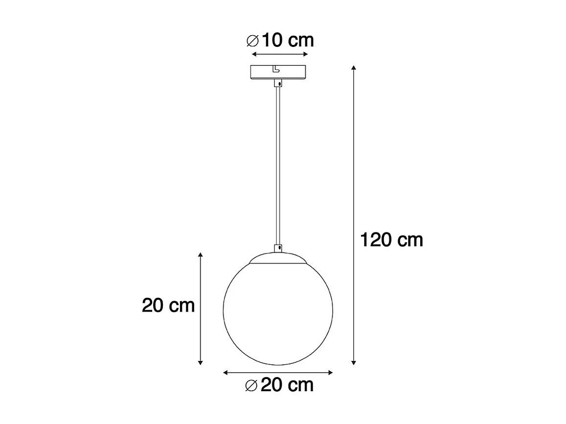Lampe à suspension art déco en laiton et verre bleu océan 20 cm - Pallon