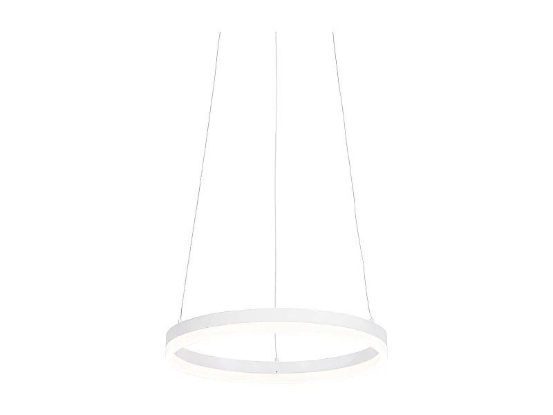 Suspension design blanche 40 cm avec LED dimmable en 3 étapes - Anello
