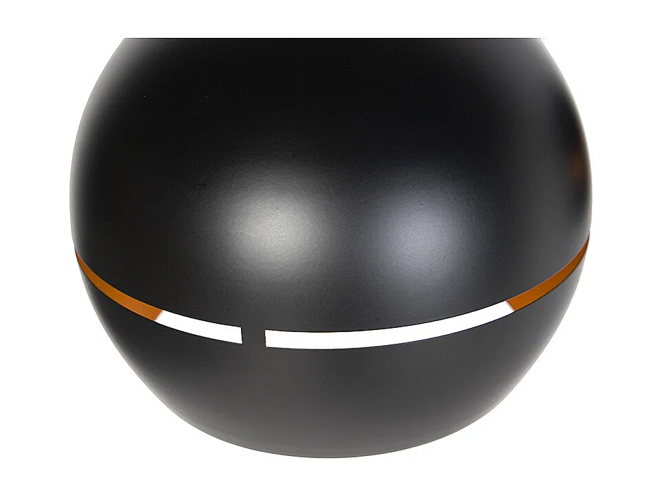 Suspension design noire avec intérieur doré 3 lumières - Buell