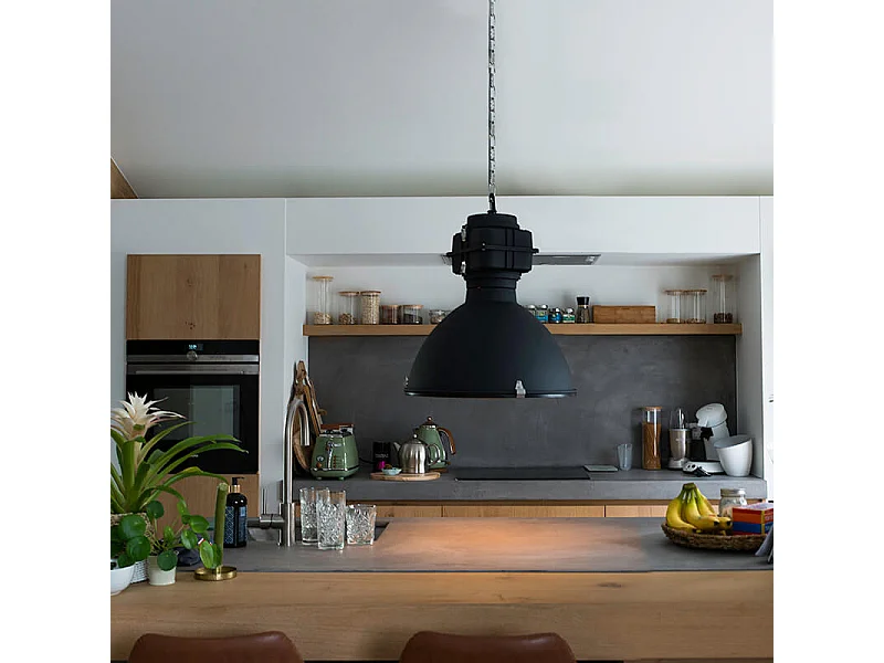 Suspension industrielle intelligente noire 53 cm avec A60 Wifi - Sicko