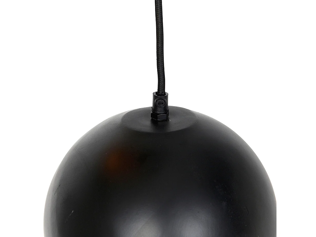 Suspension noire avec intérieur doré 7 lumières - Crooked Cluster