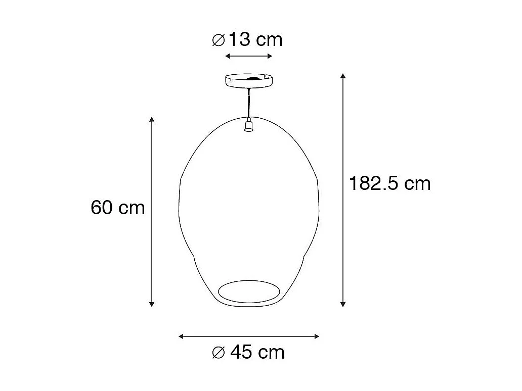 Suspension orientale dorée - Nidum