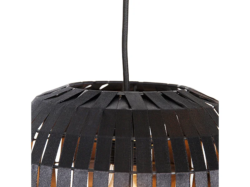 Suspension moderne noire 3 lumières - Zoë