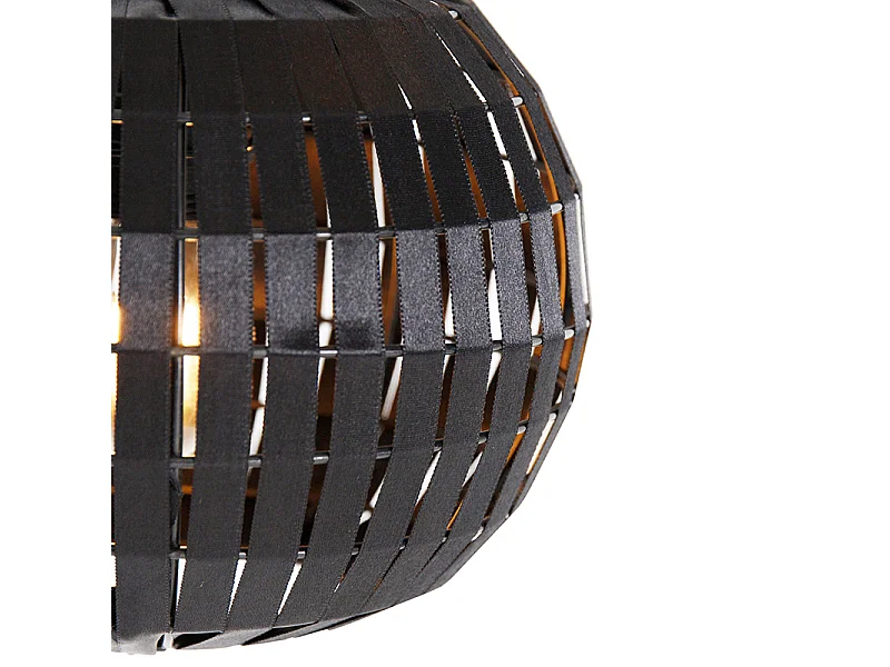 Suspension moderne noire 3 lumières - Zoë