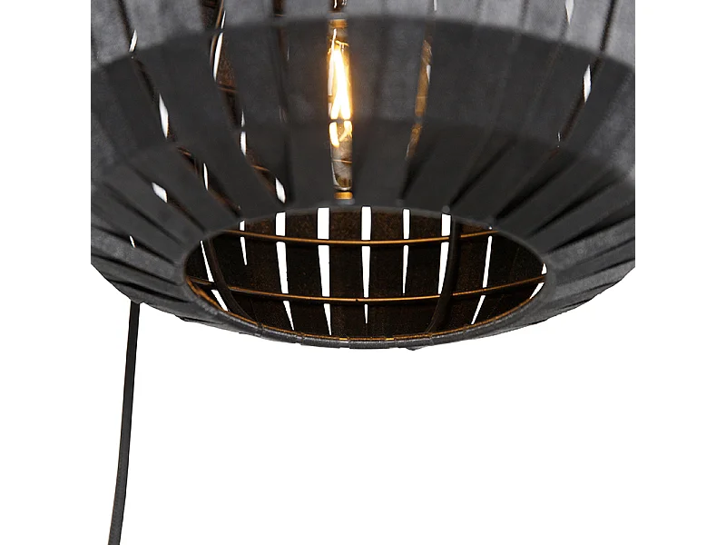 Suspension moderne noire 3 lumières - Zoë