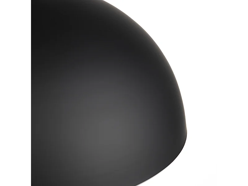 Lampe à suspension scandinave noire avec de l'or 2 couches - Claudius