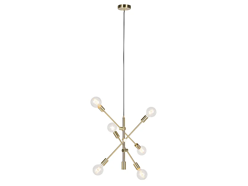 Suspension Art Déco en laiton 6 lumières - Sydney