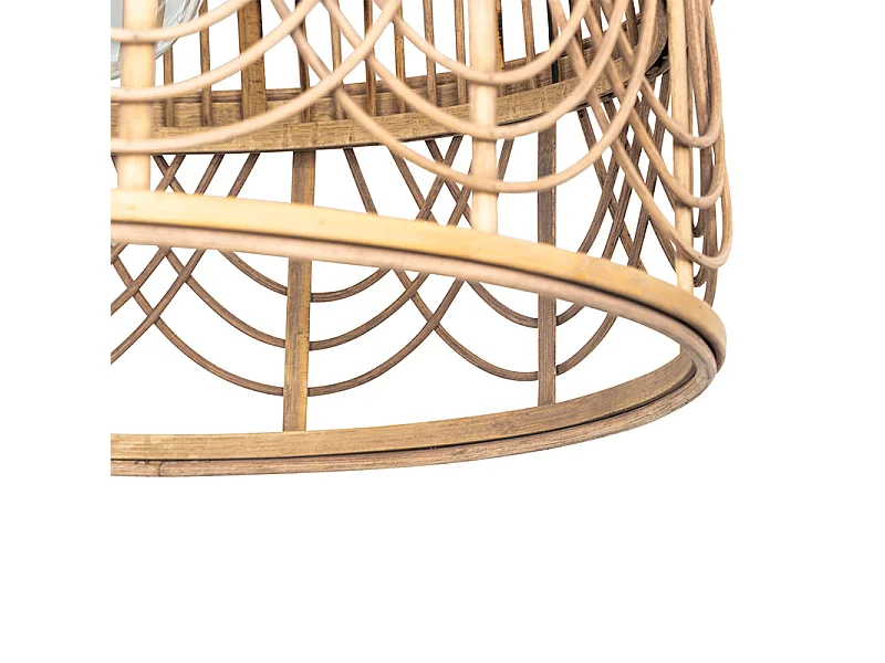 Suspension orientale en rotin 44 cm - Michelle