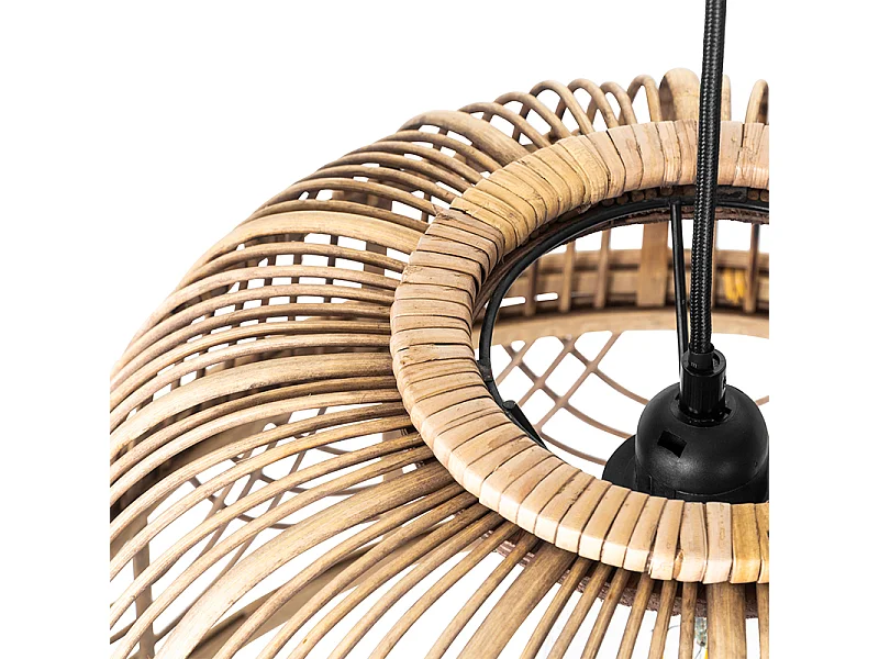 Suspension orientale en rotin 44 cm - Michelle
