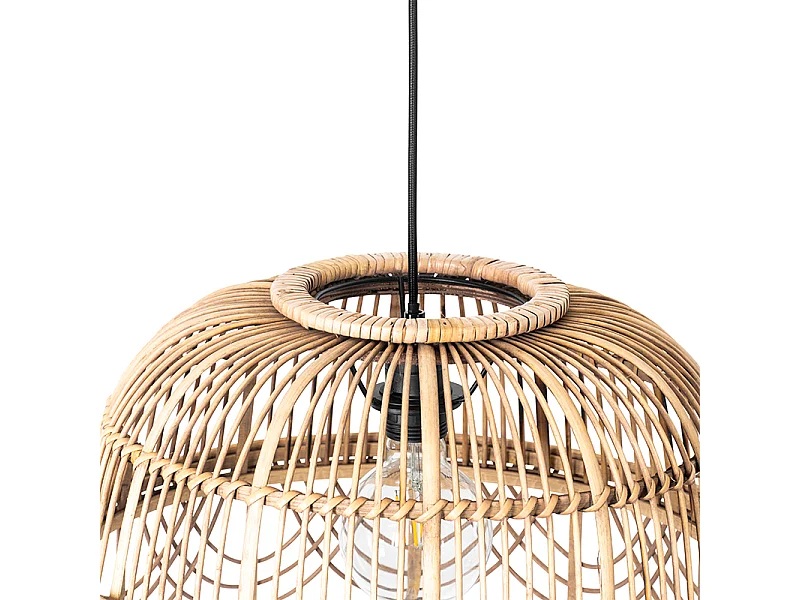 Suspension orientale en rotin 44 cm - Michelle
