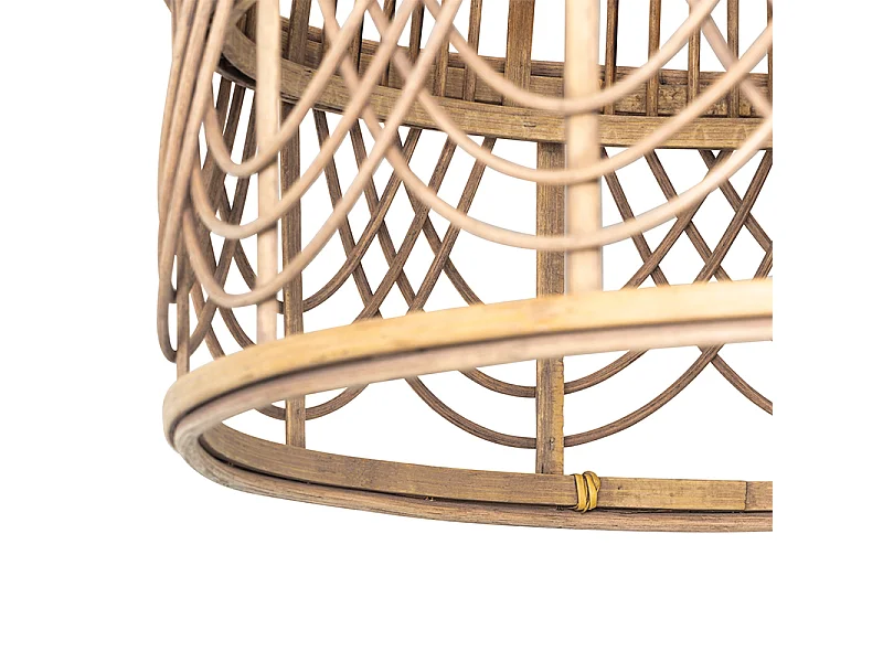 Suspension orientale en rotin 44 cm - Michelle