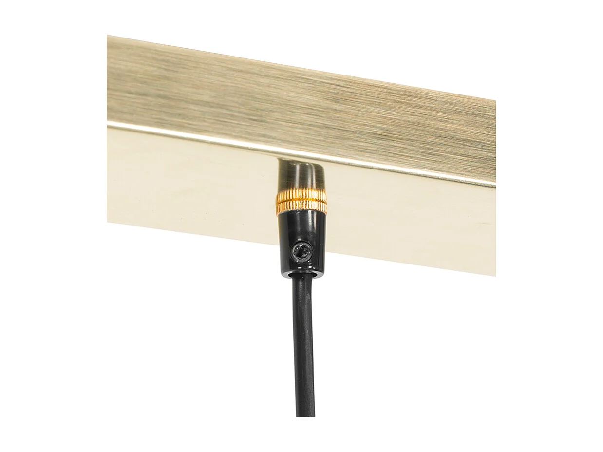 Suspension moderne en laiton 5 lumières - Jeana