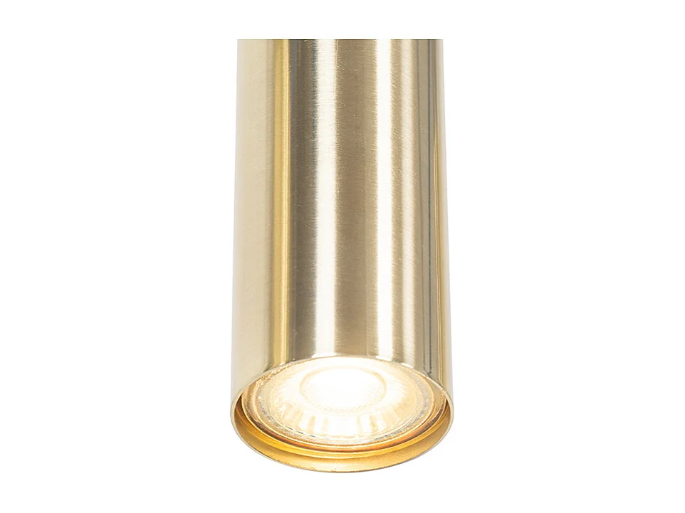 Suspension moderne en laiton 5 lumières - Jeana