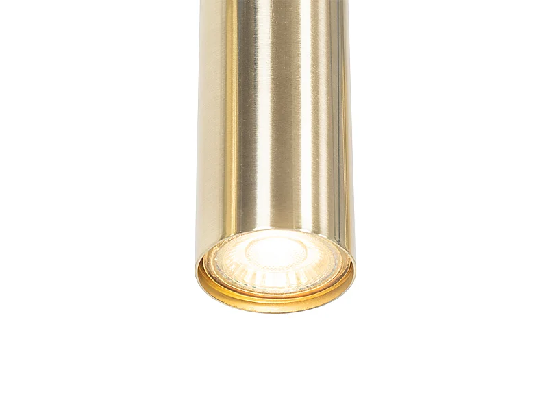 Suspension moderne en laiton 5 lumières - Jeana