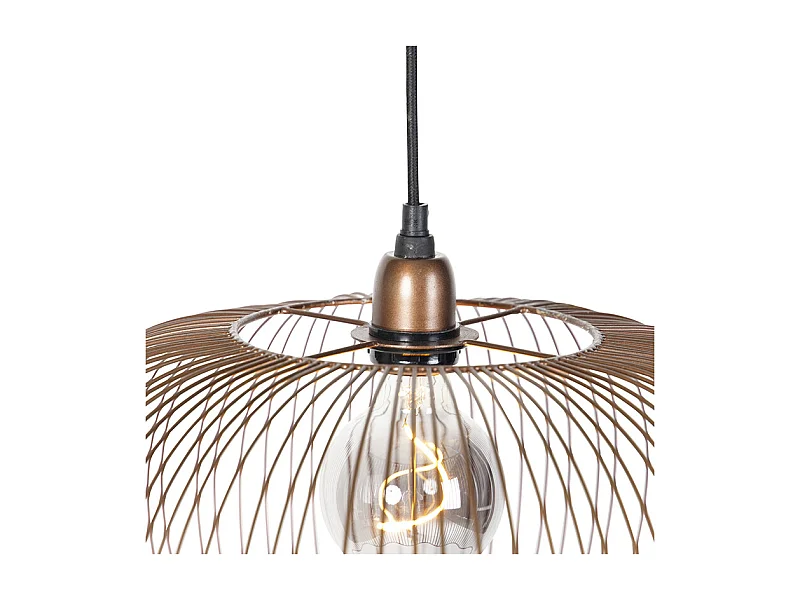 Suspension industrielle cuivre 49 cm - FINN