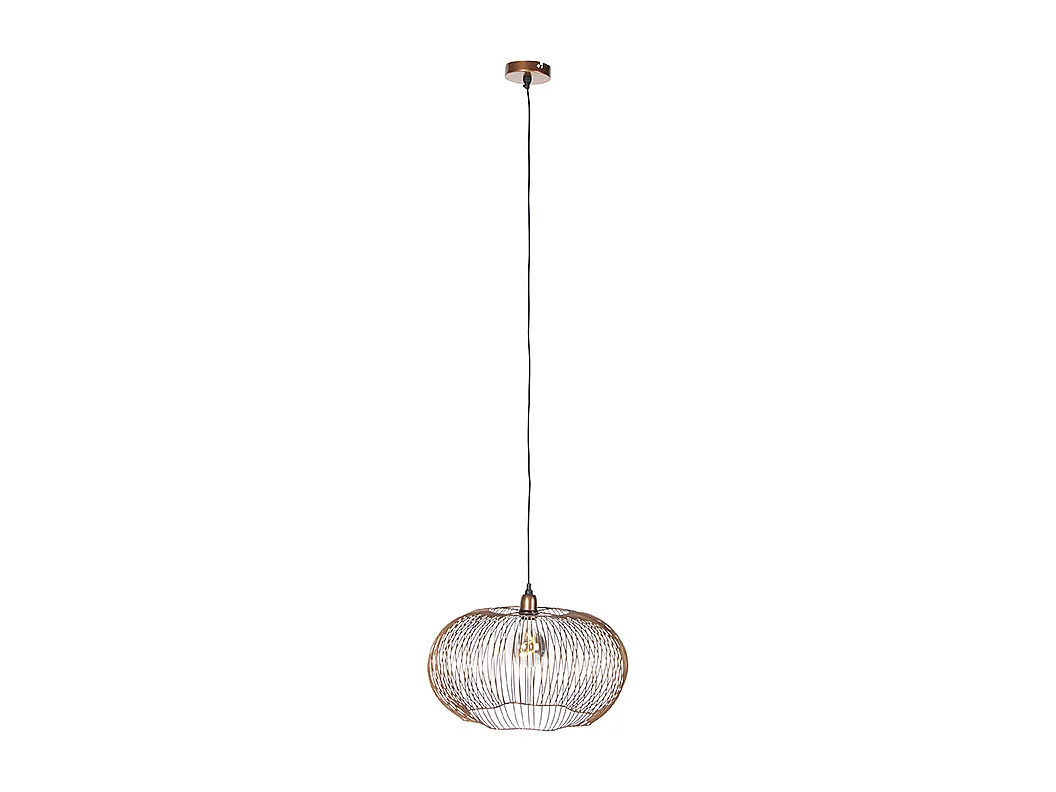 Suspension industrielle cuivre 49 cm - FINN