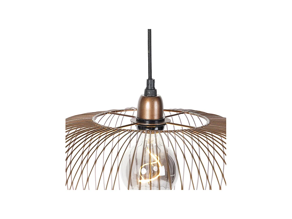 Suspension industrielle cuivre 49 cm - FINN