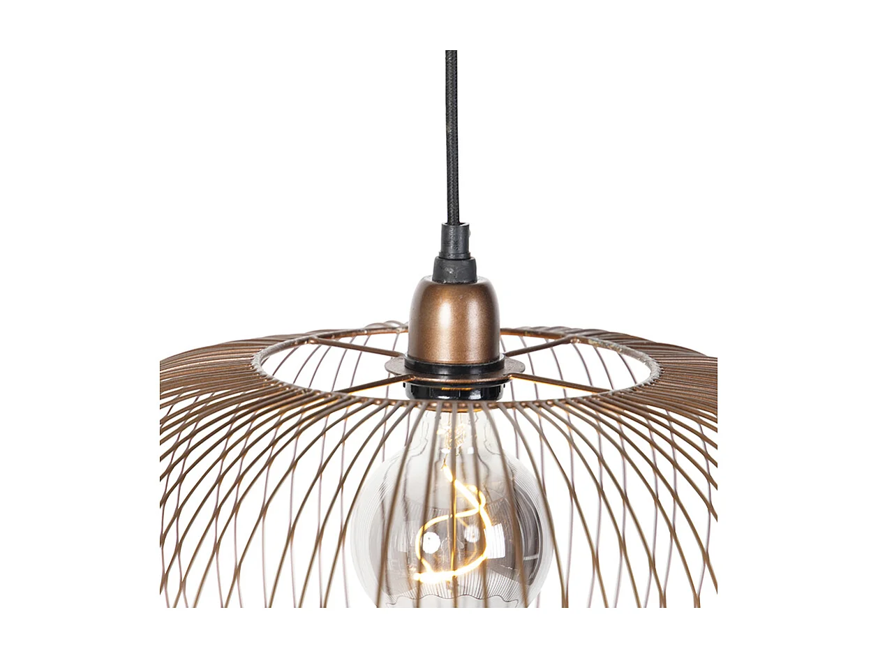 Suspension industrielle en cuivre 49 cm - Finn