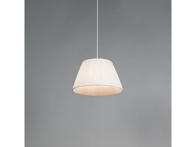 Suspension rétro blanche 35 cm - Plisse