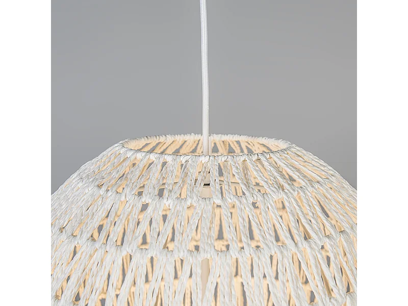 Lampe à suspension rétro blanche 40 cm - Lina Ball 40