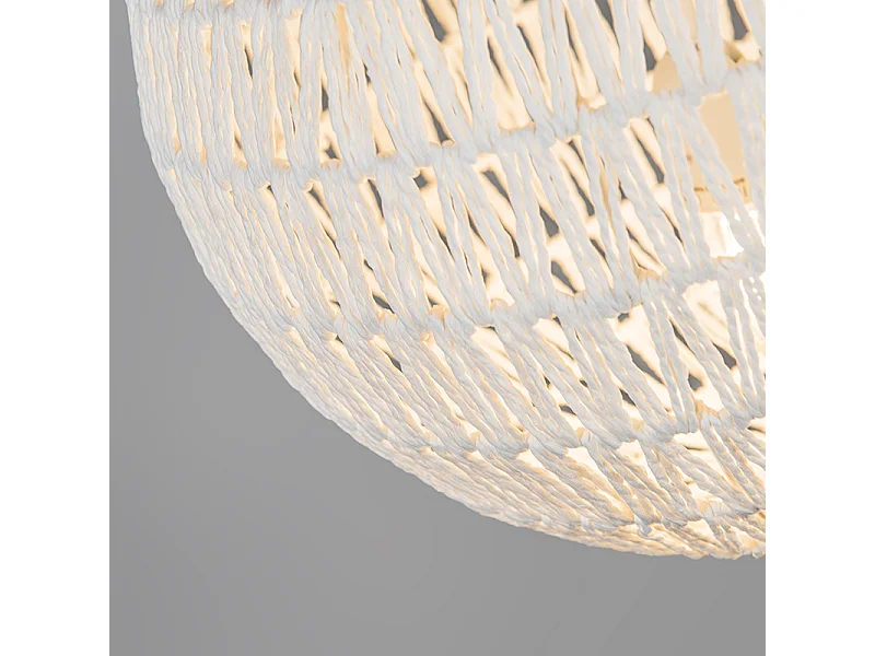 Lampe à suspension rétro blanche 40 cm - Lina Ball 40