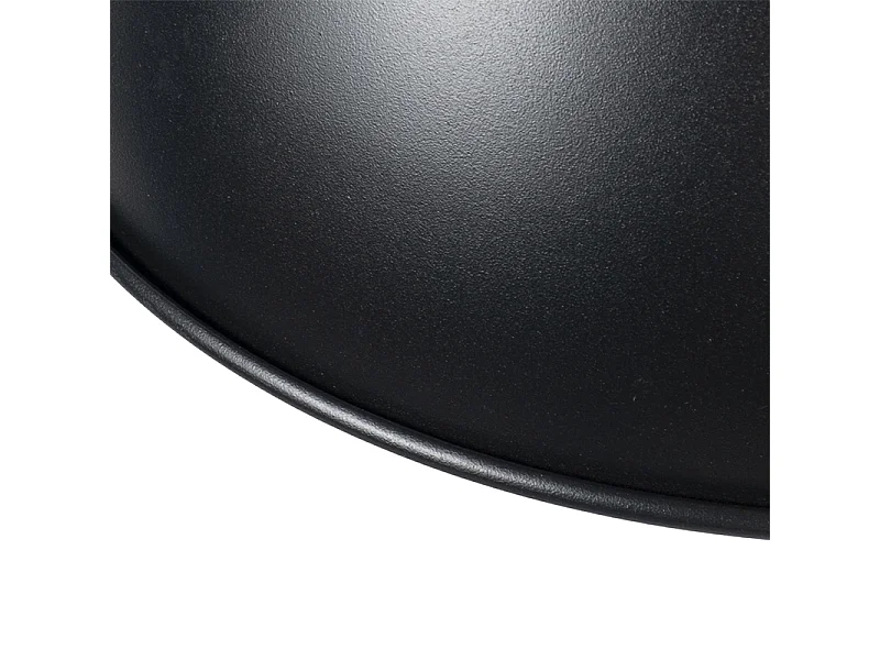 Suspension industrielle noire avec or 3 lumières - Magnax