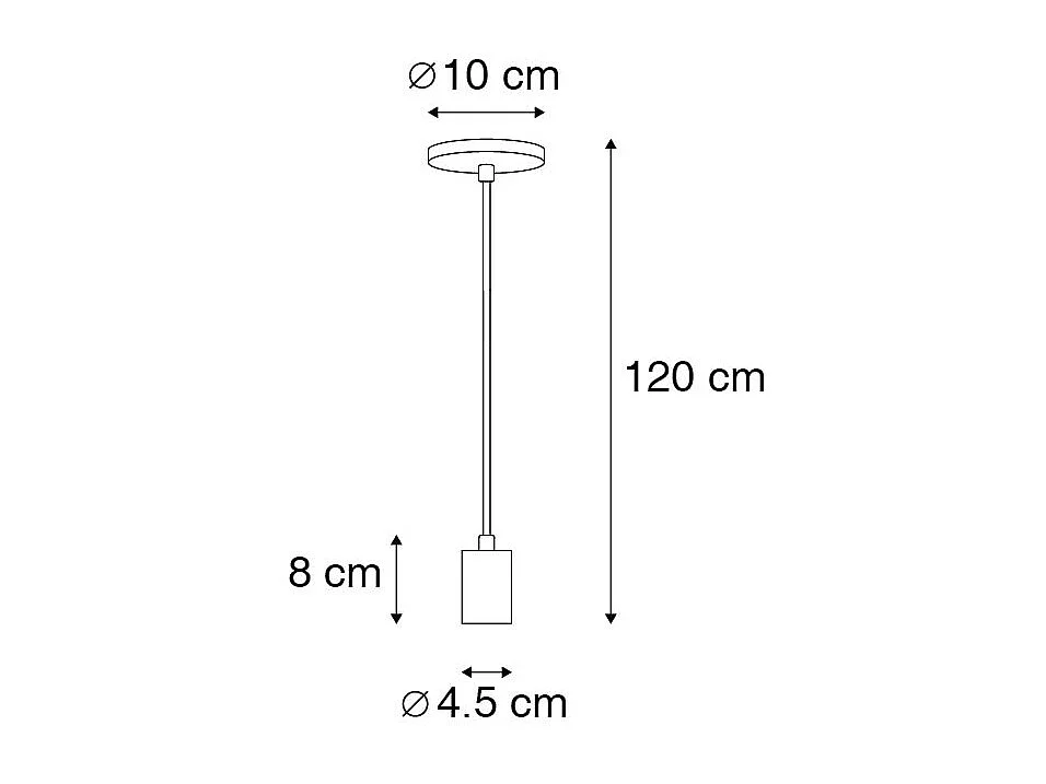 Suspension industrielle cuivre - Facil