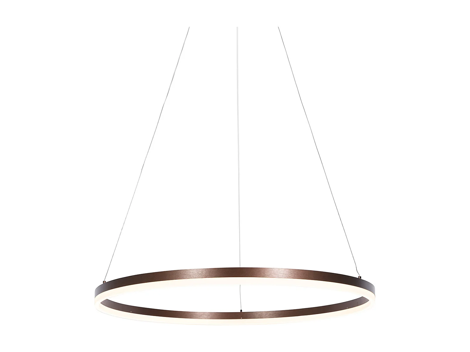 Suspension design bronze 80 cm avec LED dimmable en 3 étapes - Anello