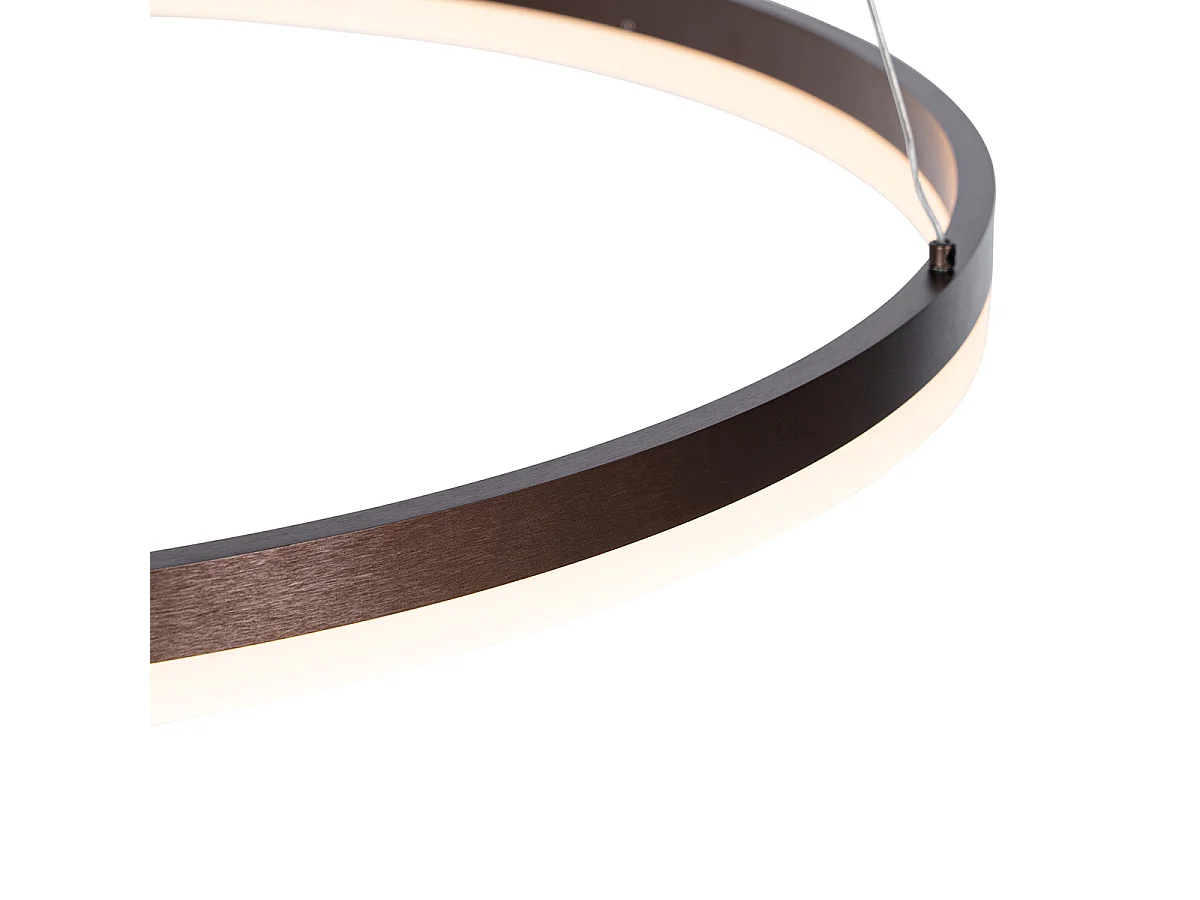 Suspension design bronze 80 cm avec LED dimmable en 3 étapes - Anello