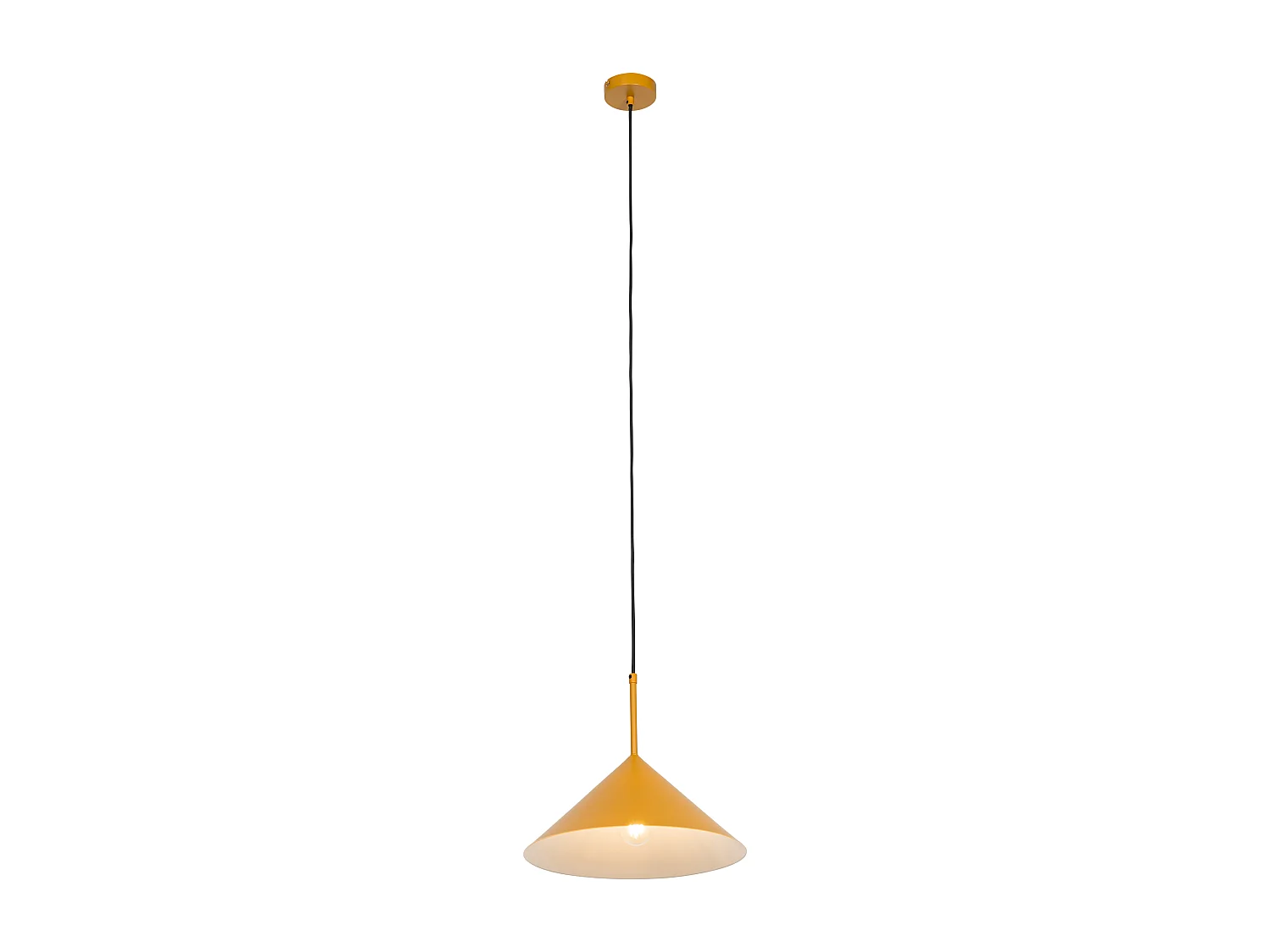 Suspension design jaune triangle - Triangolo