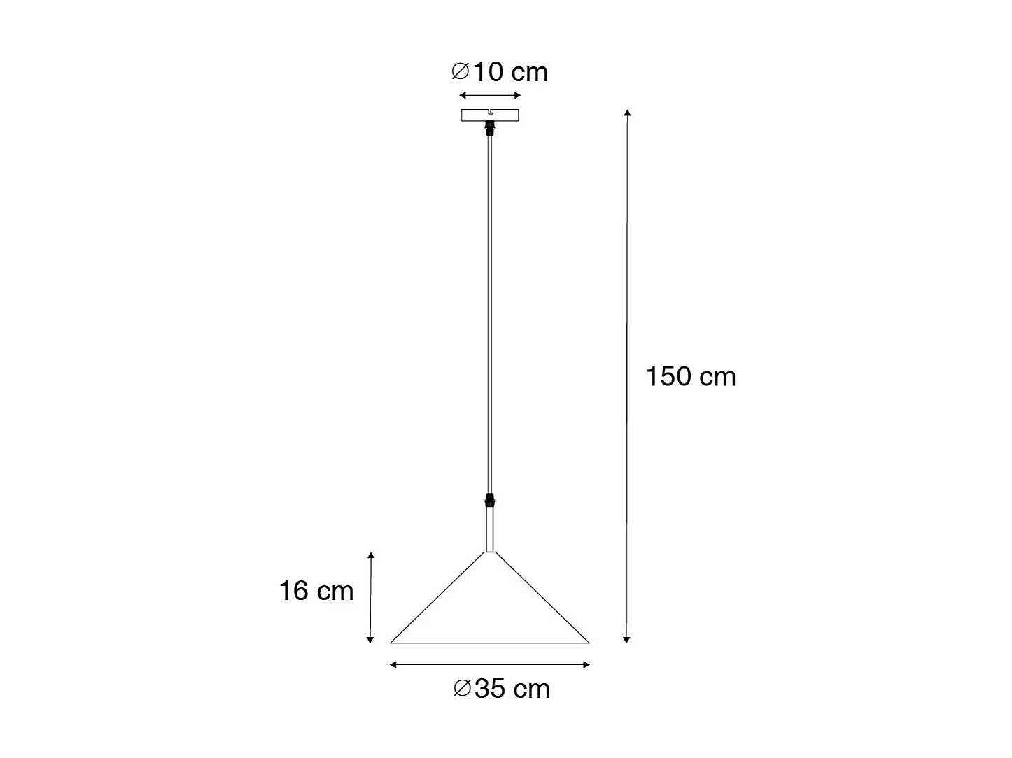 Suspension design jaune - Triangolo